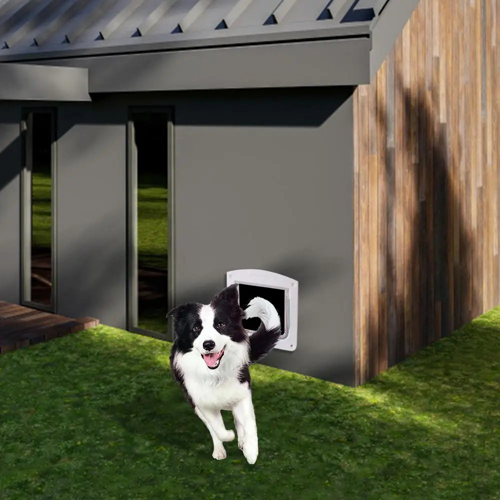 4-Way Locking Weatherproof Pet Door for Cats & Dogs