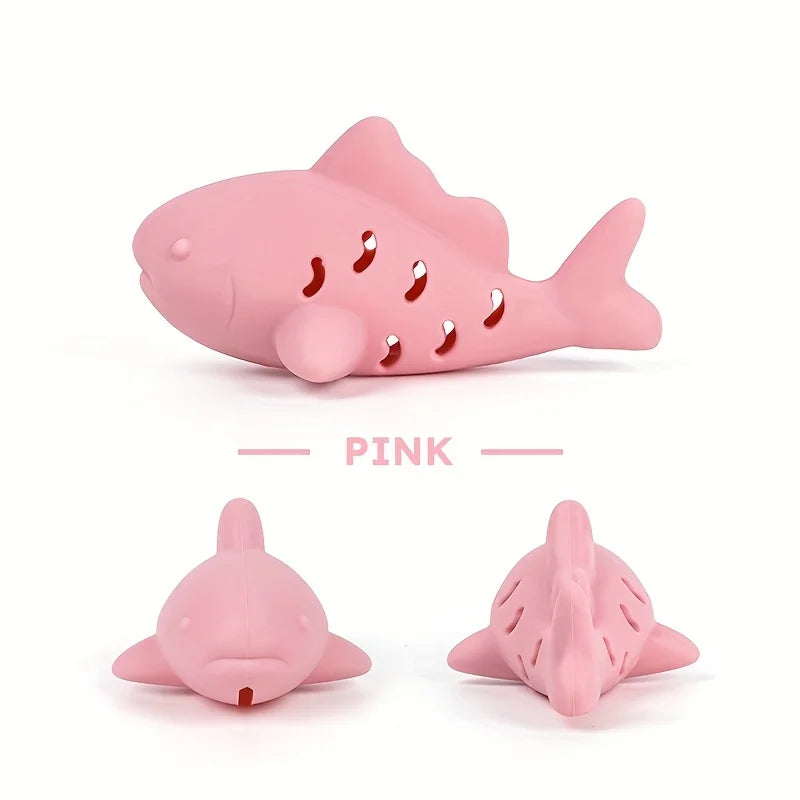 Silicone Treat-Dispensing Chew Toy for Cats