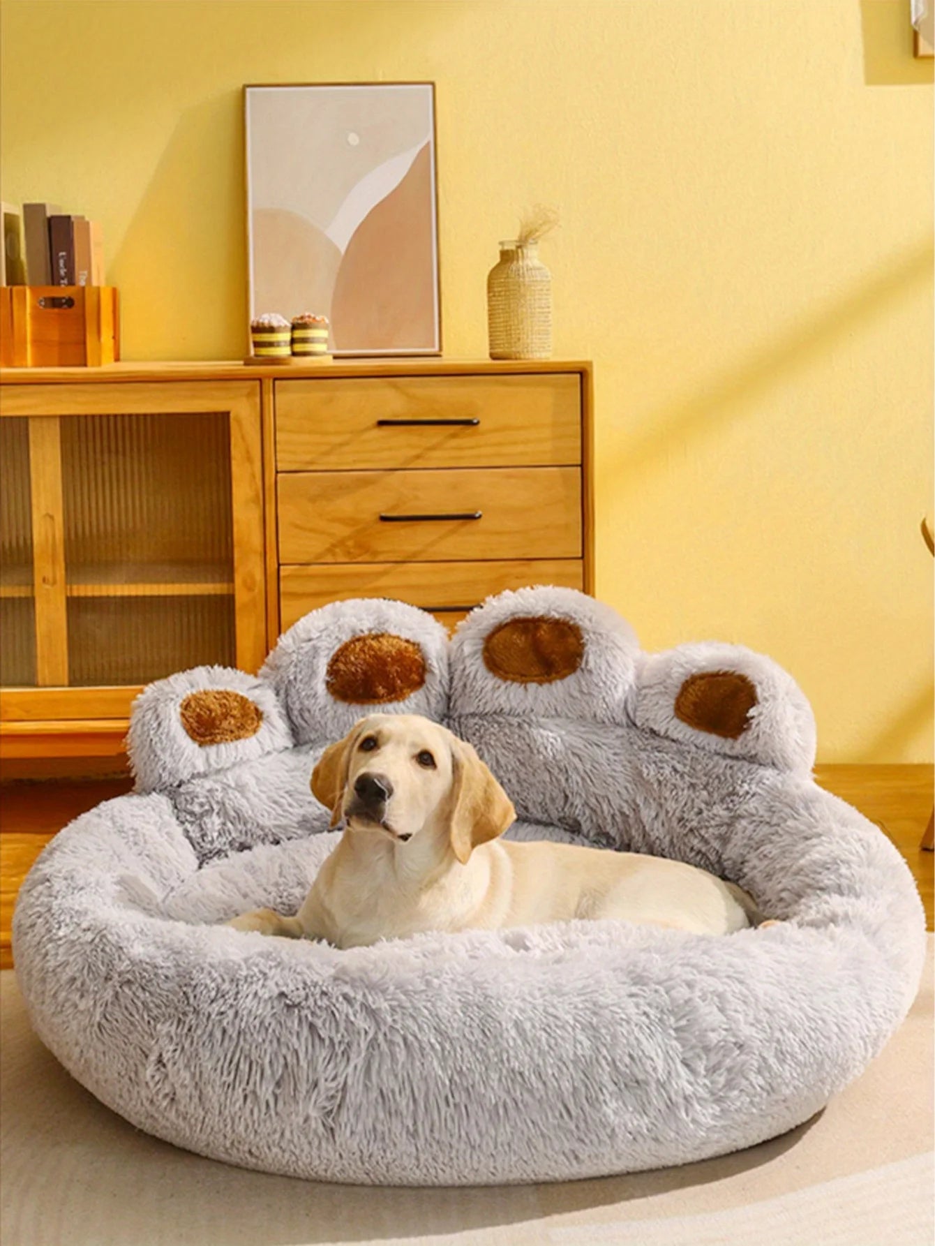 Breathable Corduroy Dog Bed for Small to XXL Dogs