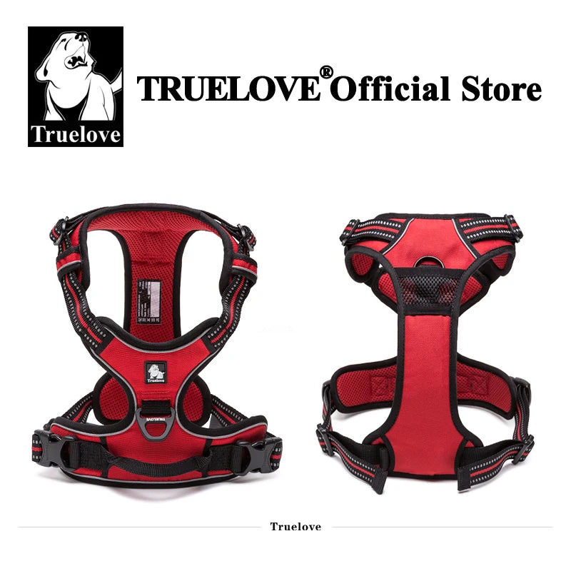 TRUELOVE No Pull Dog Harness TLH5651 – Adjustable Reflective Padded Pet Vest