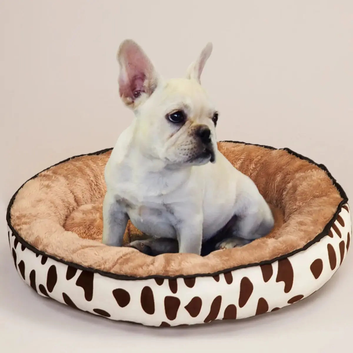 Round Dog & Cat Bed – Plush, Breathable, Cozy Nest