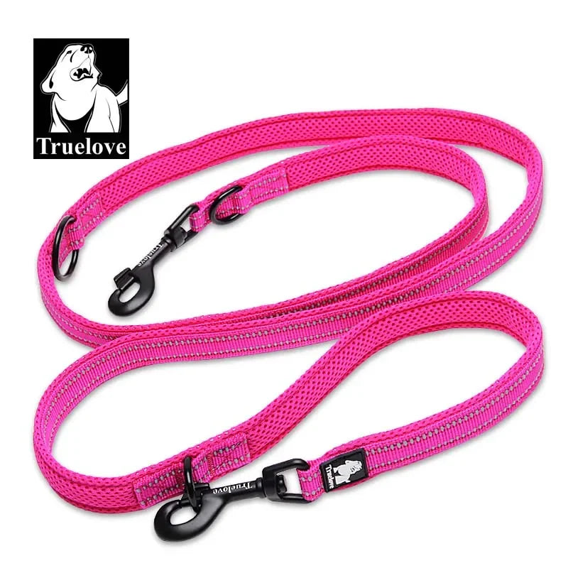 TRUELOVE 7-in-1 Adjustable Dog Leash TLL2411 – Reflective Multi-Function Hands-Free Lead