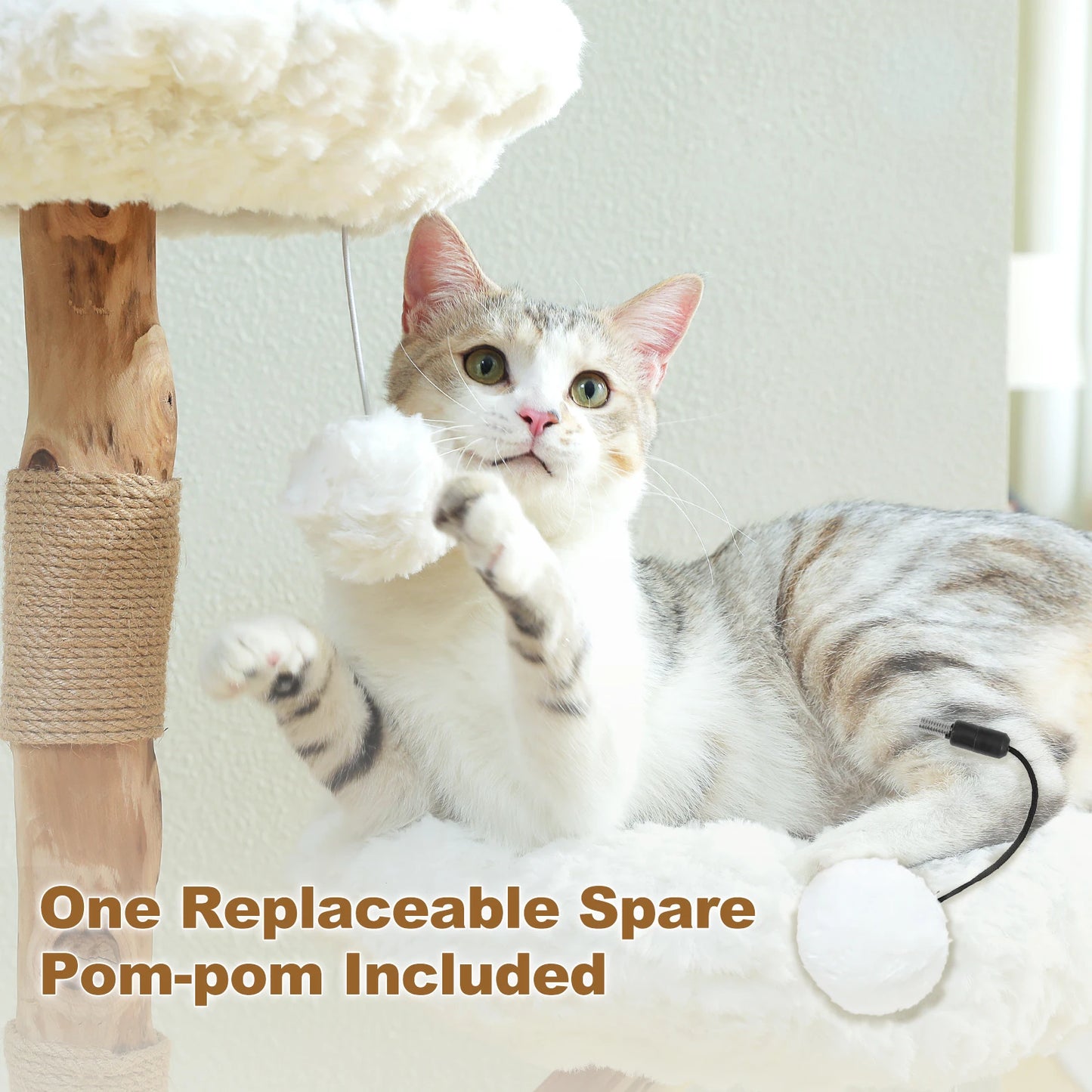 Flower-Shaped Modern Cat Tree with 2 Perches – Indoor Climbing Tower & Scratching Post  📂 Category