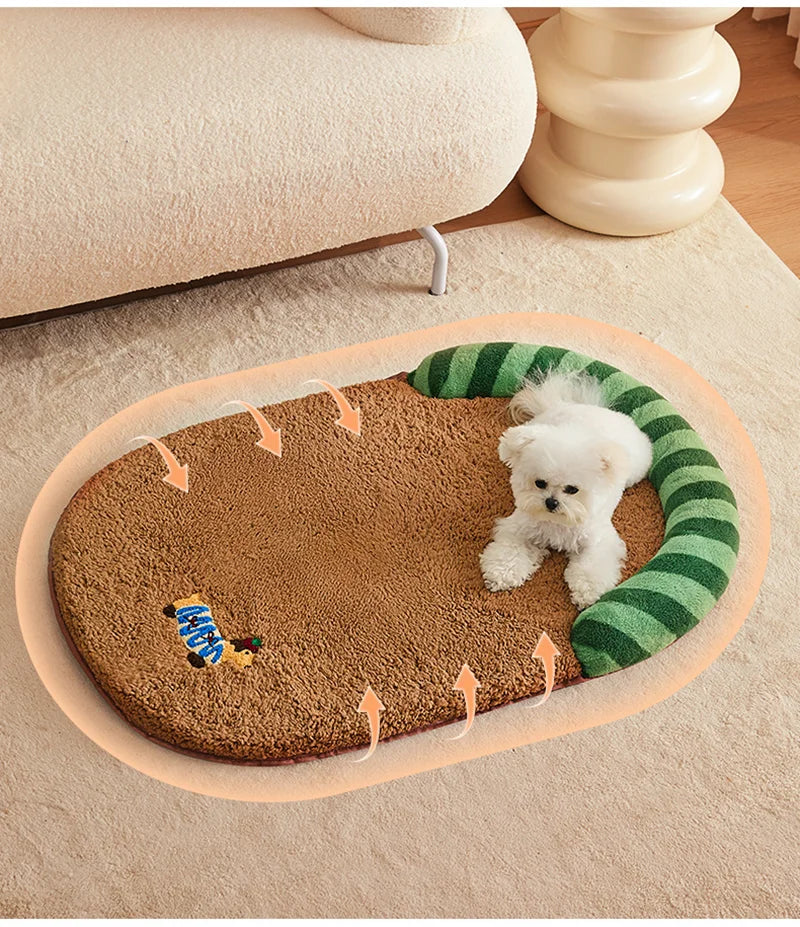 Soft Fleece Pet Bed Mat for Cats & Small Dogs