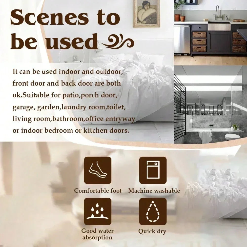 Go Away Animal Doormat – Funny Non-Slip Entrance Rug