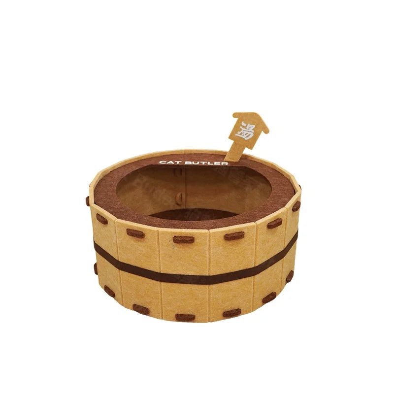 Felt Cat Bed – Semi-Enclosed, All-Season Cozy Cat House