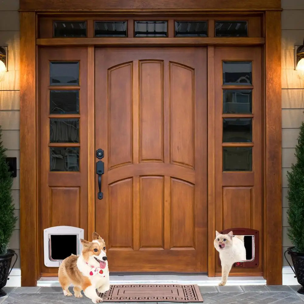 4-Way Locking Weatherproof Pet Door for Cats & Dogs