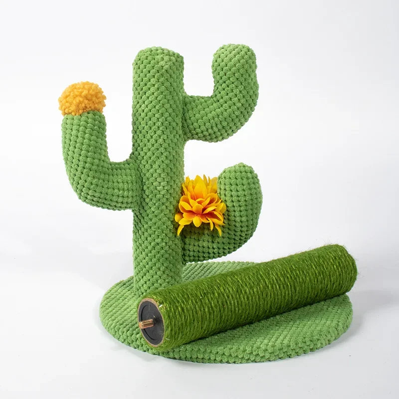 Cactus-Shaped Cat Scratching Post with Sisal Rope – Interactive Climbing & Scratching