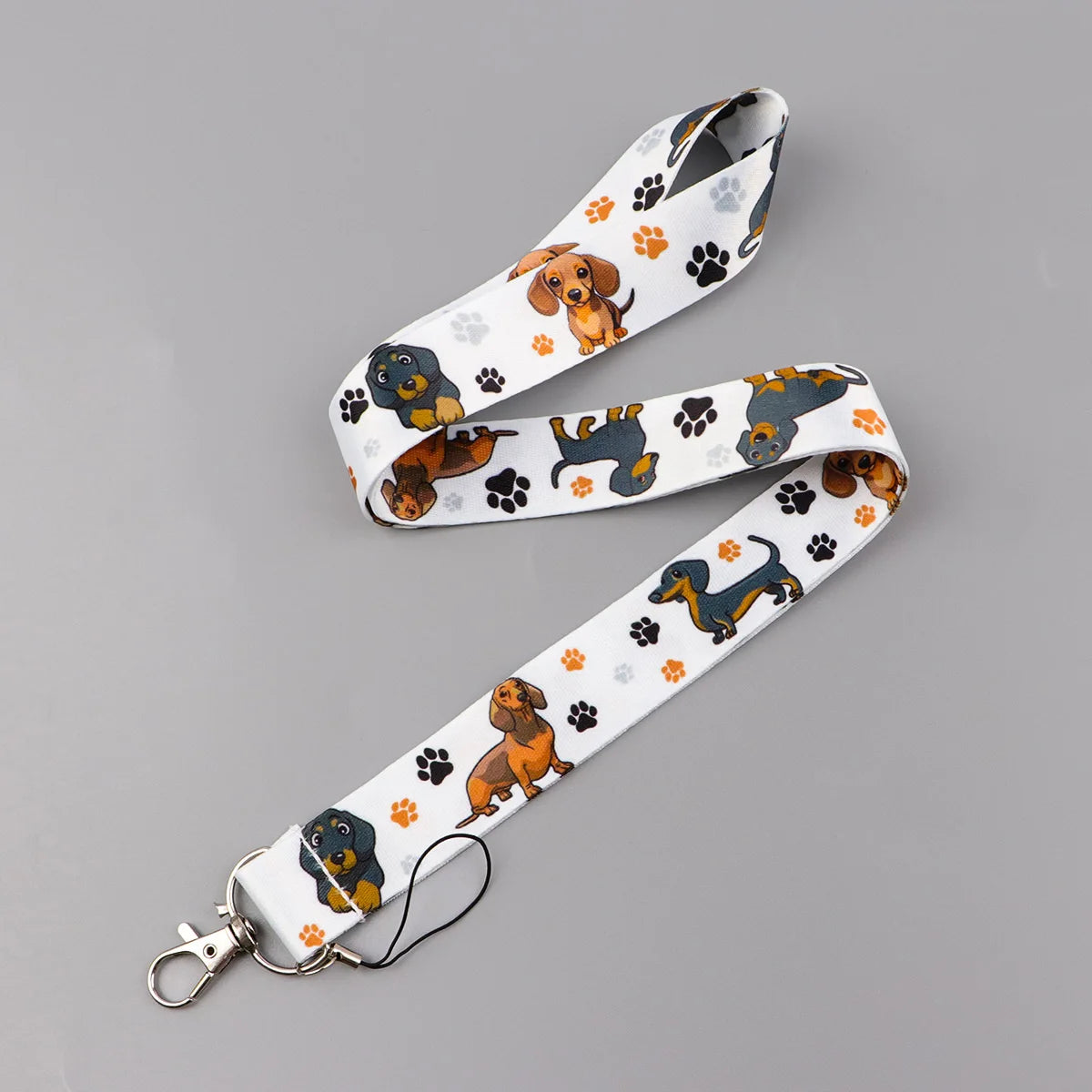 Dachshund Lanyard – Key Neck Strap, ID Badge Holder, Gym Keychain, Cell Phone Key Holder, Hanging Rope Keyring Accessory