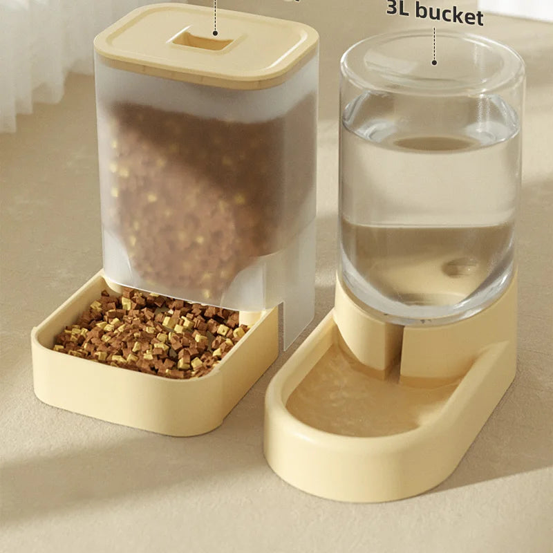 HOOPET Automatic Pet Feeder & Water Dispenser for Dogs & Cats