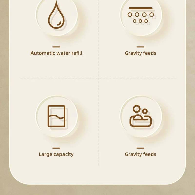 HOOPET Automatic Pet Feeder & Water Dispenser for Dogs & Cats