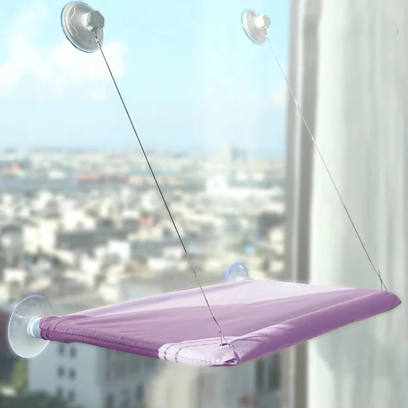 Window-Mounted Cat Hammock Bed with Suction Cups