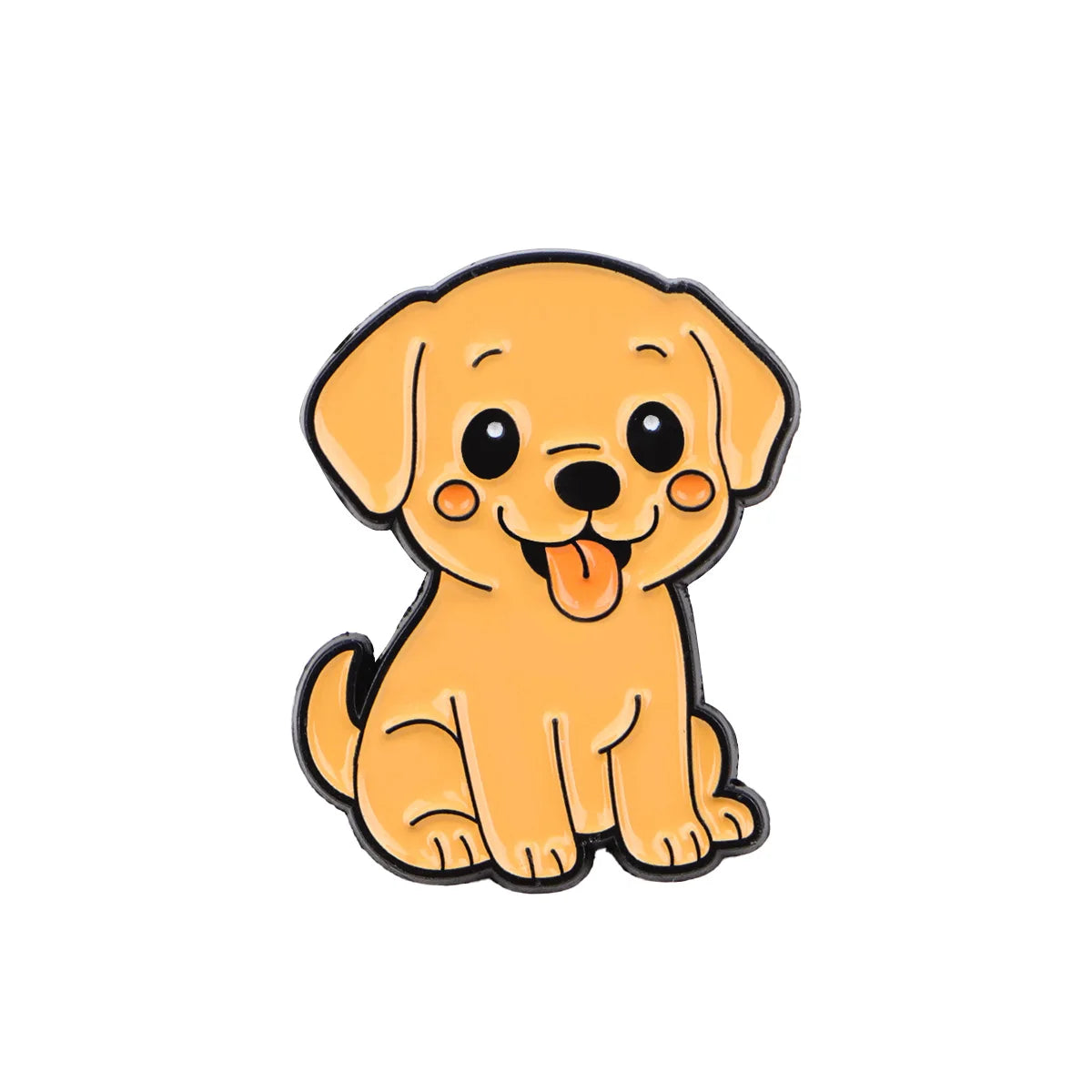 Cute Cartoon Dog Enamel Lapel Pins