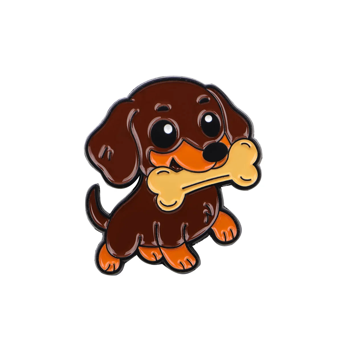 Cute Cartoon Dog Enamel Lapel Pins
