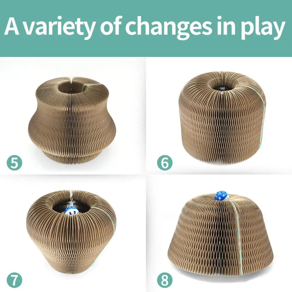 Kitty Curls Cat Toy – Interactive Scratch Pad & Resting Spot