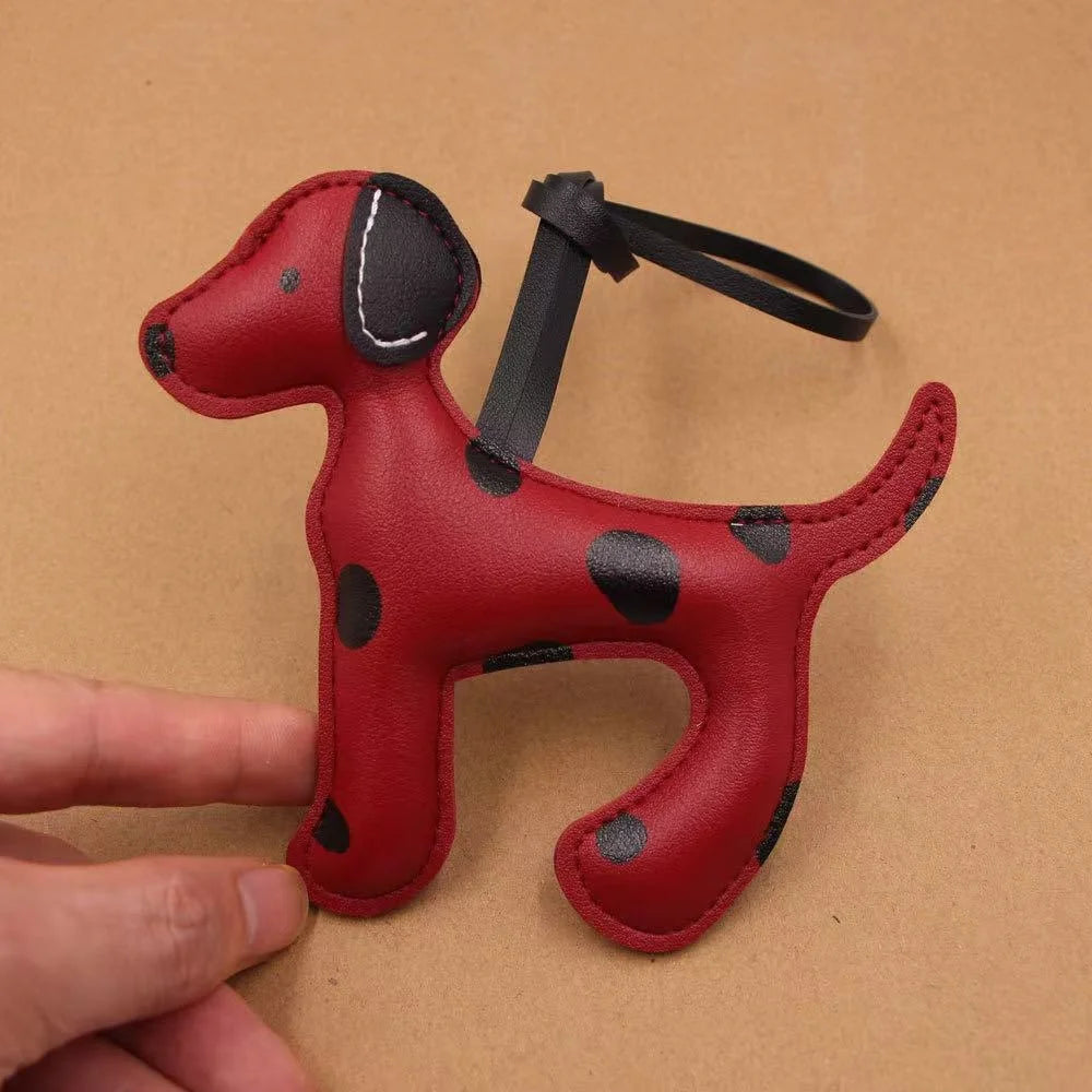 Cute Dalmatian Dog Charm – Leather Bag Pendant Accessory
