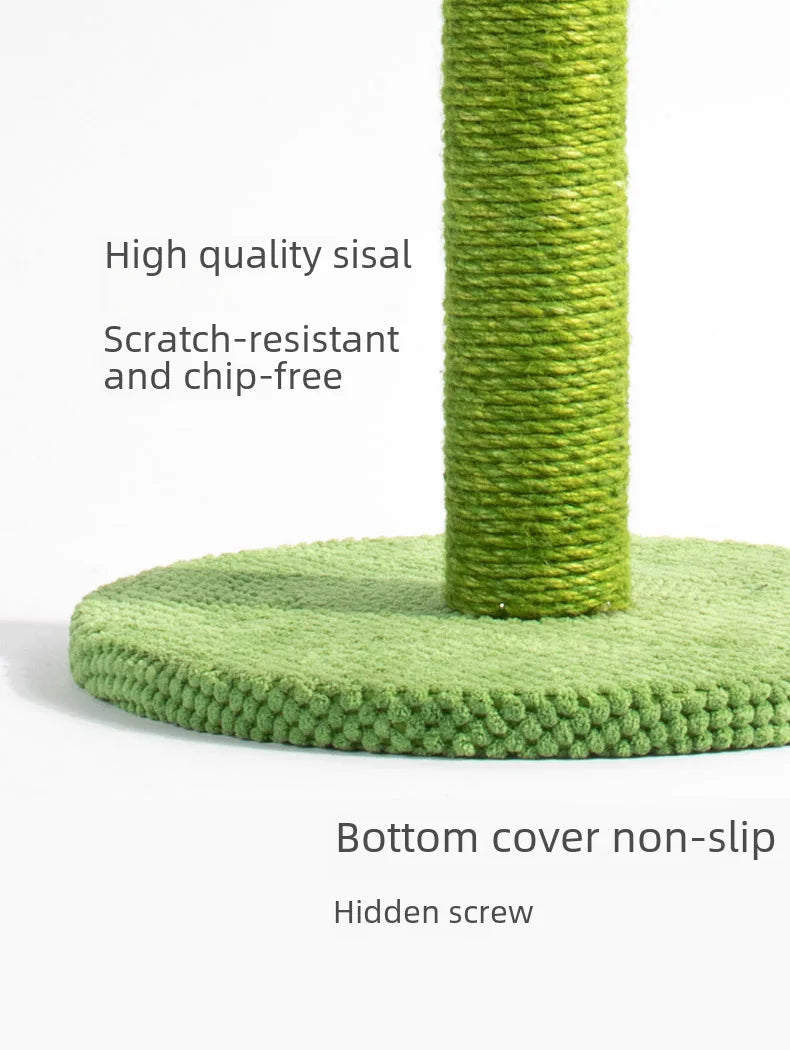 Sisal Cactus Cat Climbing Tower – Single-Layer Indoor Scratching Post