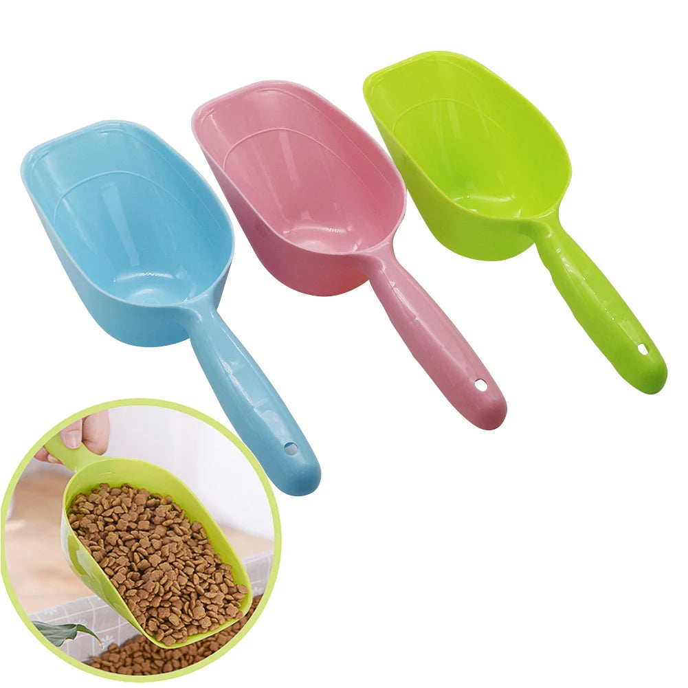 Large-Capacity Pet Feeding Scoop for Cats & Dogs – Eco-Friendly Plastic