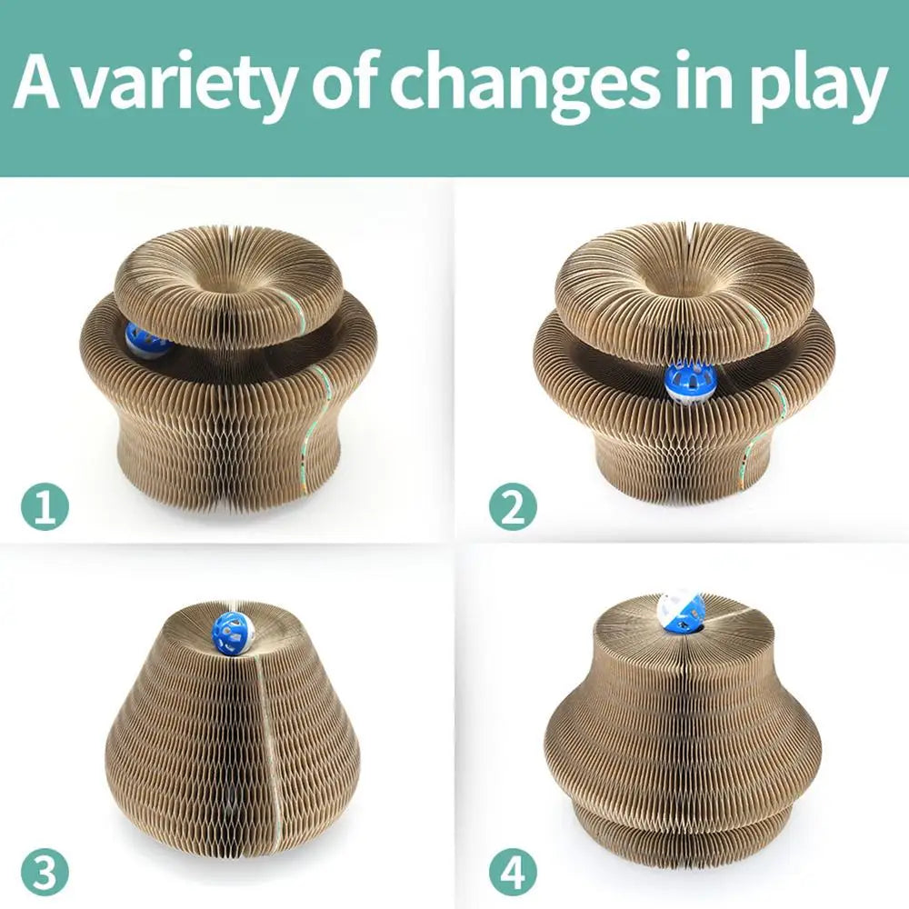 Kitty Curls Cat Toy – Interactive Scratch Pad & Resting Spot