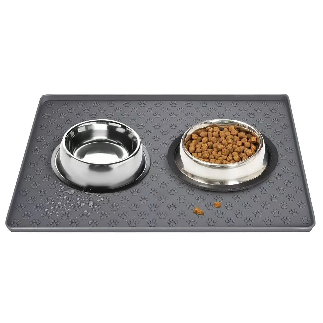 Silicone Pet Feeding Mat with Raised Edges