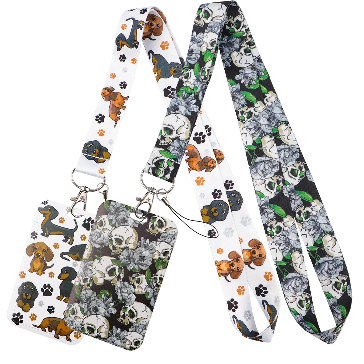 Dachshund Lanyard – Key Neck Strap, ID Badge Holder, Gym Keychain, Cell Phone Key Holder, Hanging Rope Keyring Accessory