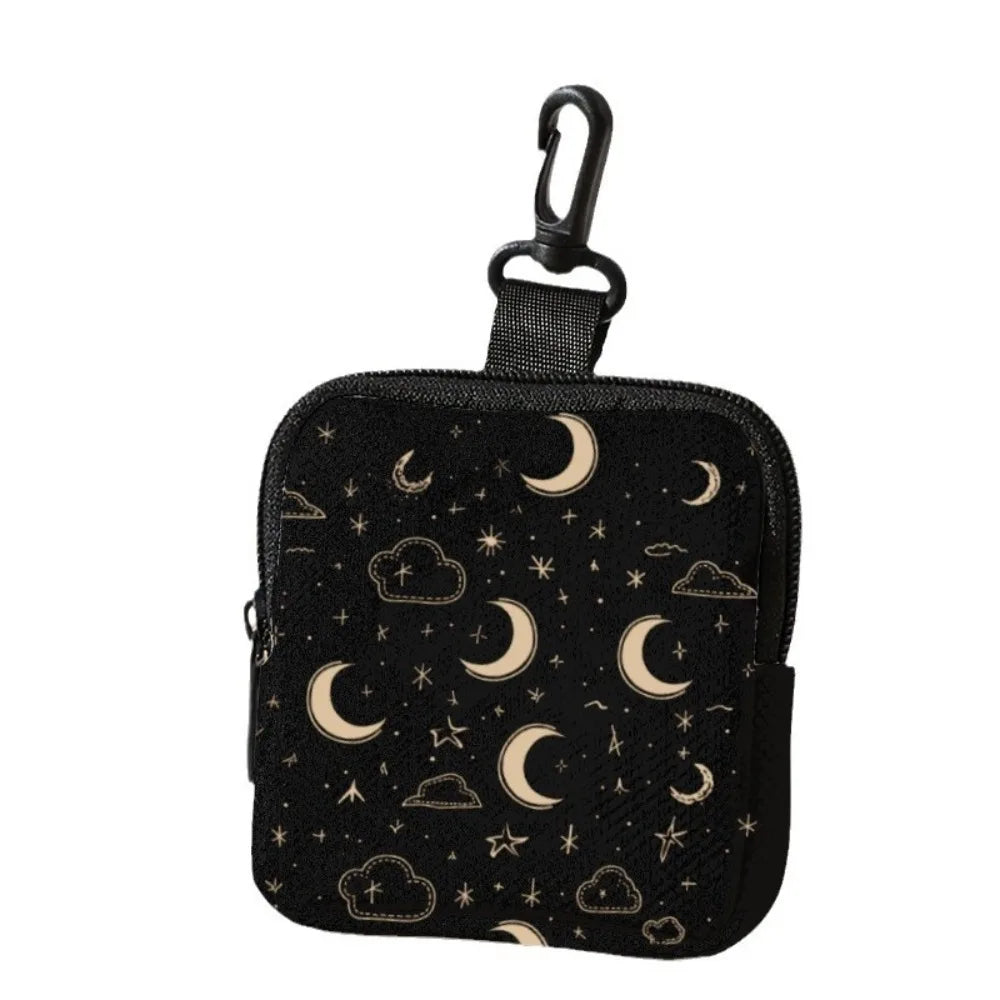 Trendy Mini Coin Purse – Cat & Dog Print Zipper Pouch