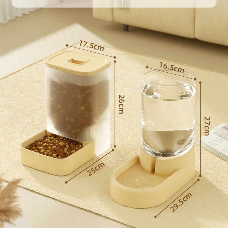 HOOPET Automatic Pet Feeder & Water Dispenser for Dogs & Cats