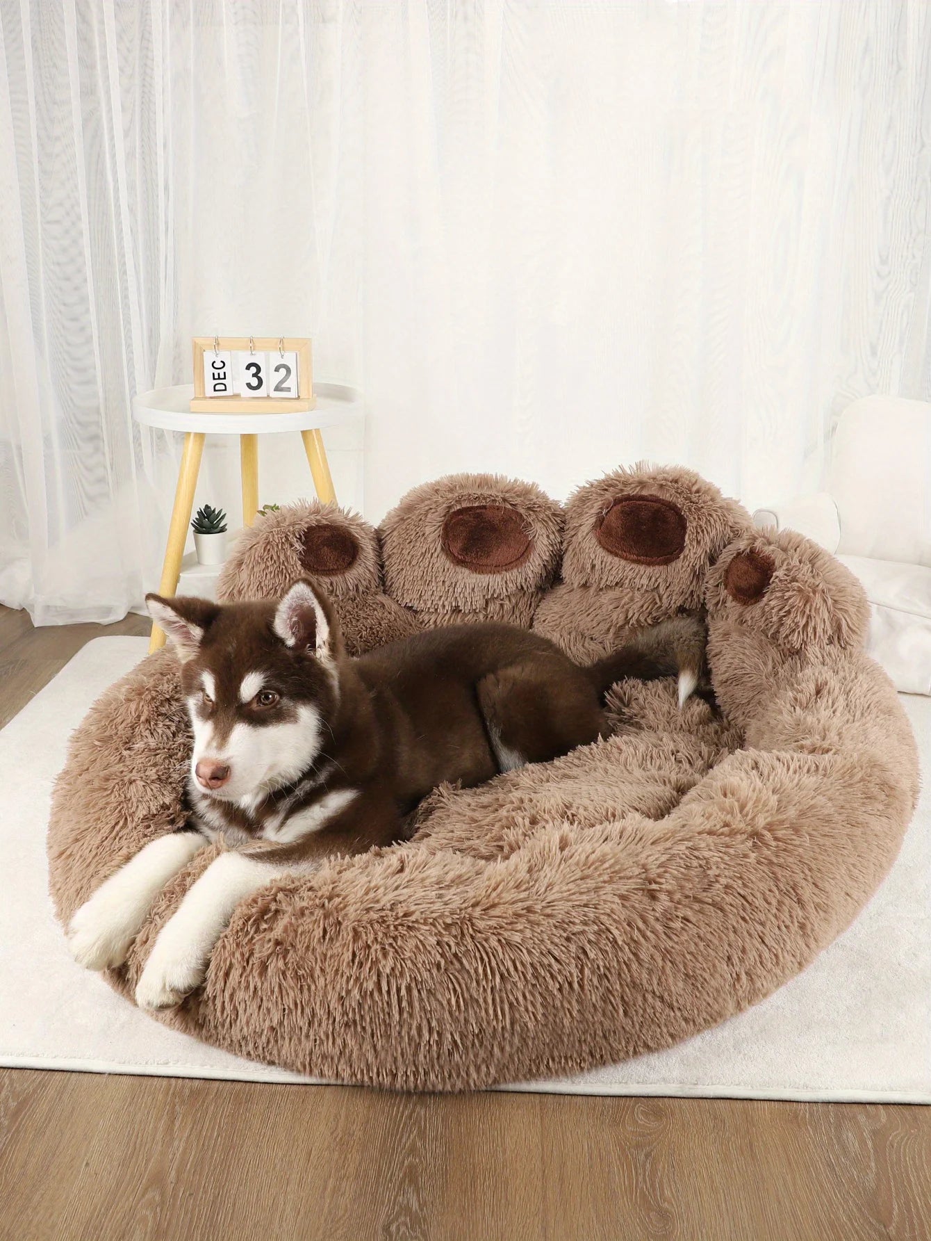Breathable Corduroy Dog Bed for Small to XXL Dogs
