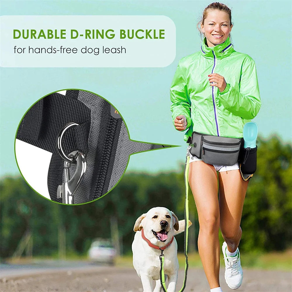 Dog Outdoor Training Waist Bag – Multi-functional Dog Feeding & Treat Pouch with D-Ring