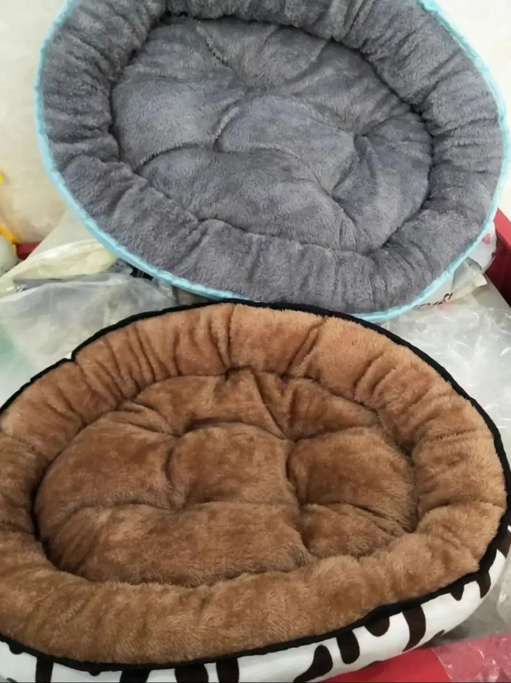 Round Dog & Cat Bed – Plush, Breathable, Cozy Nest