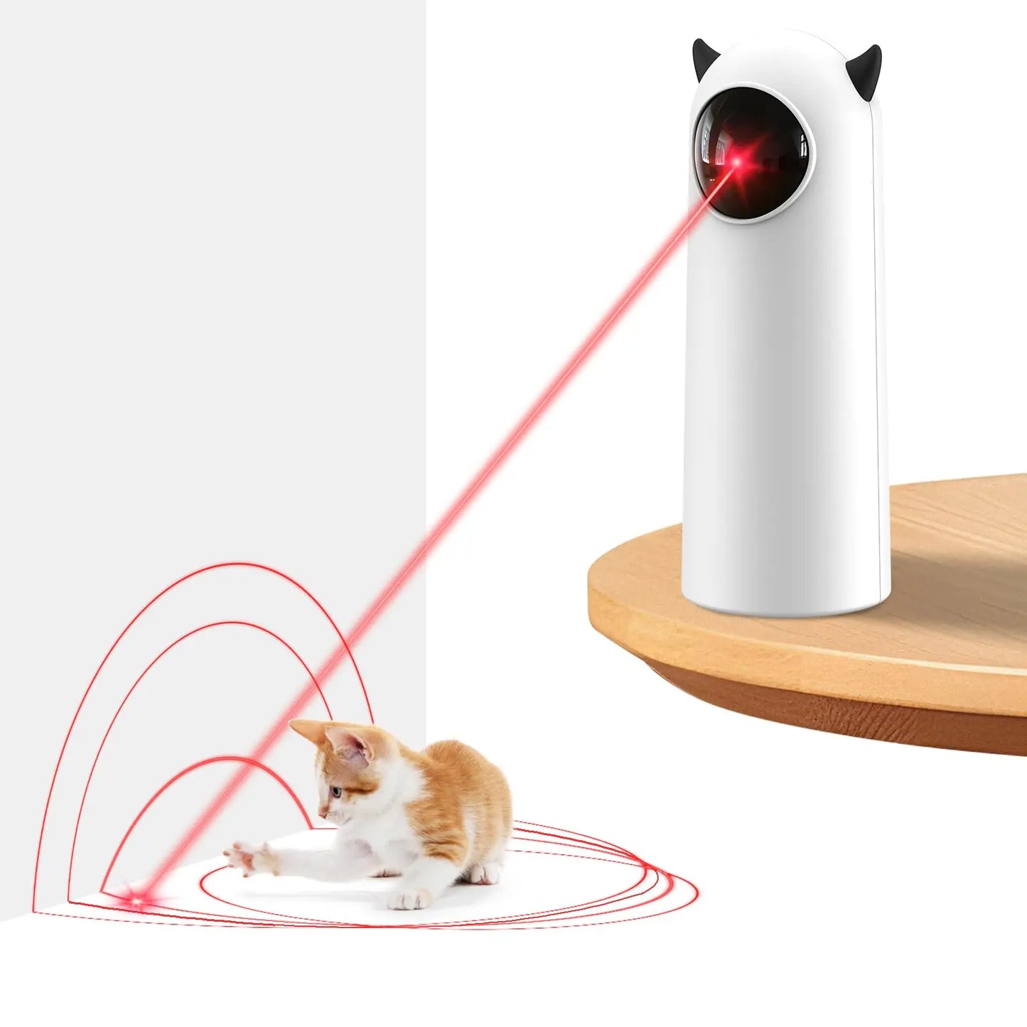Automatic Motion-Activated Laser Cat Toy – Interactive Indoor Play
