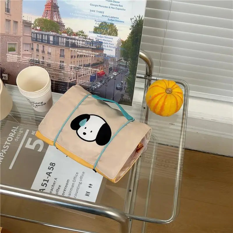 Cute Cartoon Dog Makeup Bag – Large Capacity Waterproof Travel Cosmetic Case