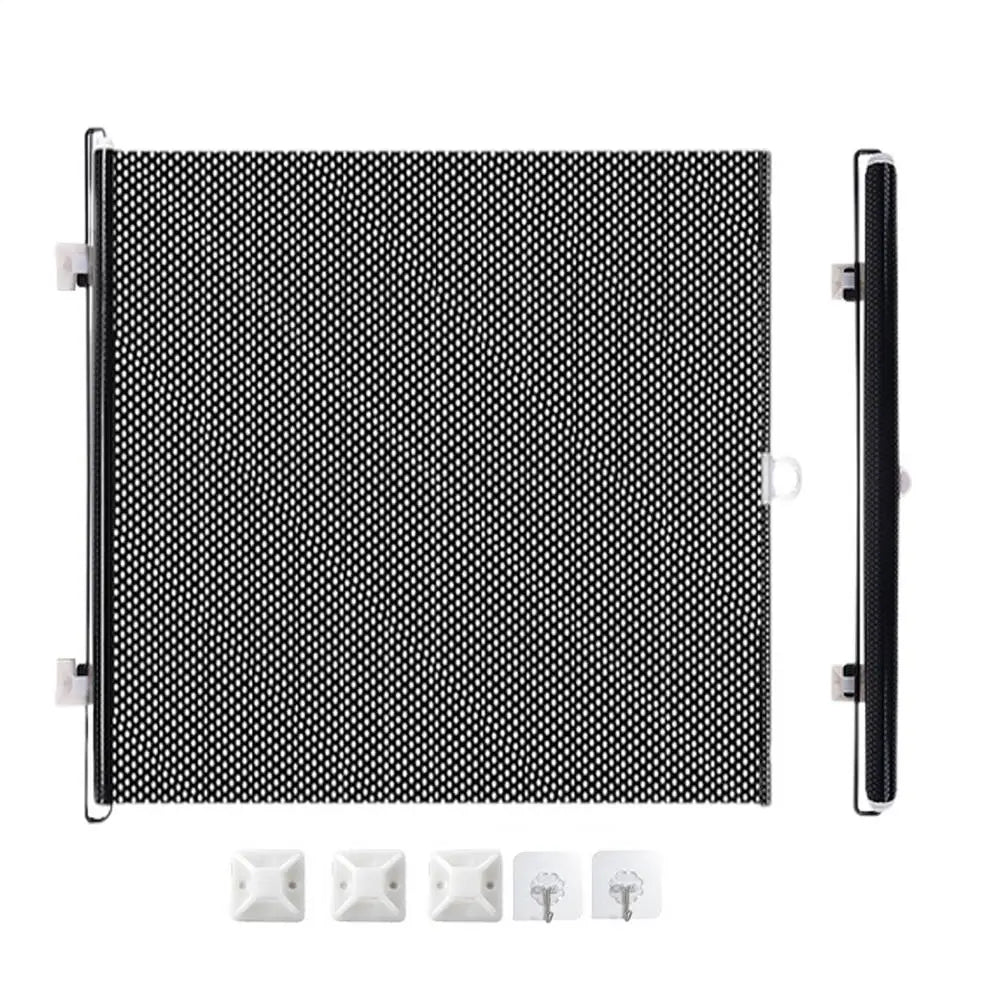 Retractable Indoor Pet Safety Gate for Dogs & Kittens – Mesh Blocking Fence