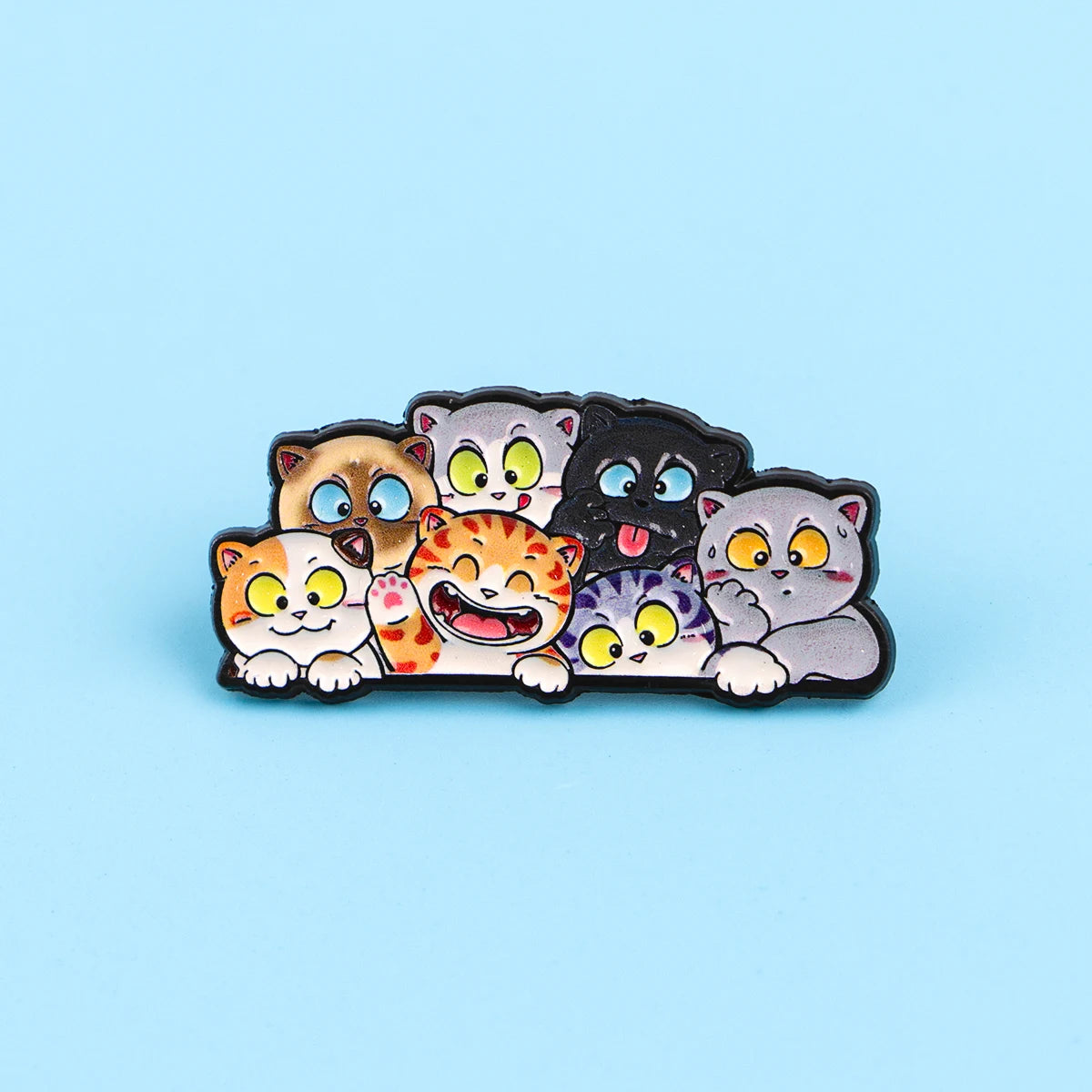 Cute Cat Lover Enamel Lapel Pins