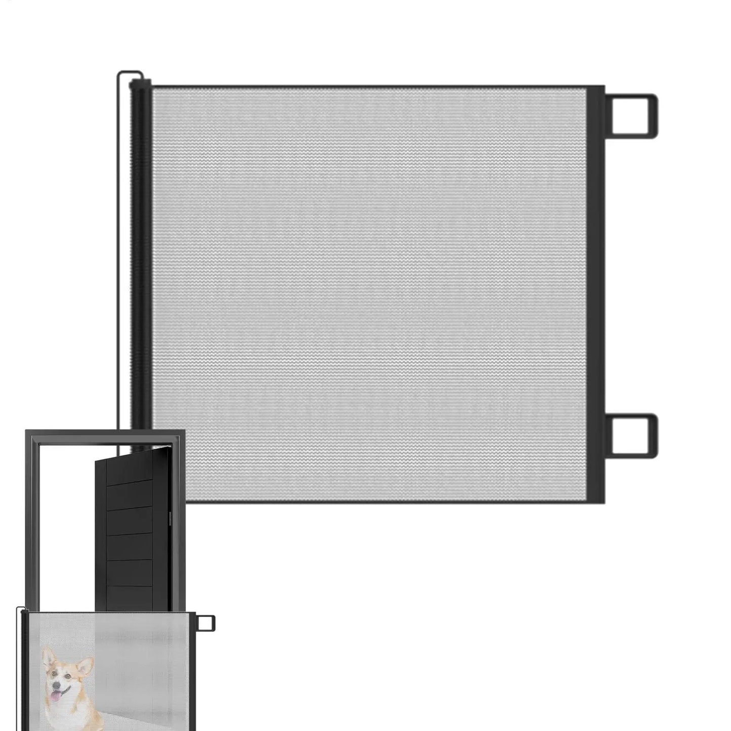 Retractable Pet Mesh Safety Gate for Dogs, Cats & Kids