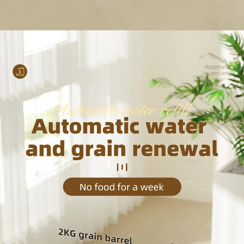 HOOPET Automatic Pet Feeder & Water Dispenser for Dogs & Cats