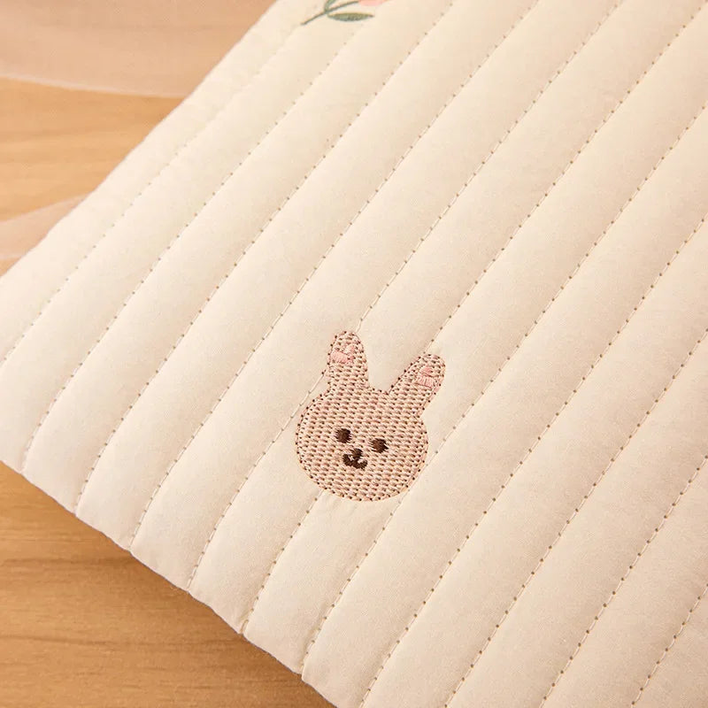 Cute Bear Embroidery Baby Diaper Bag – Portable Mommy Organizer