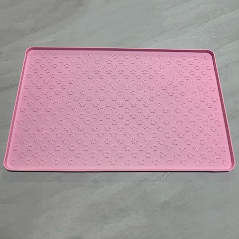 Silicone Pet Feeding Mat with Raised Edges