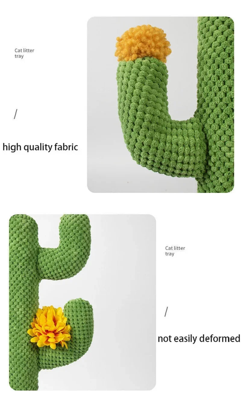 Cactus-Shaped Cat Scratching Post with Sisal Rope – Interactive Climbing & Scratching