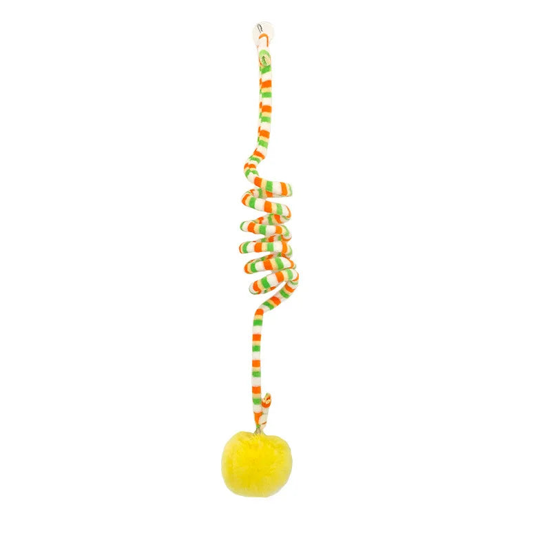 Interactive Hanging Cat Toy with Elastic Rope & Bell