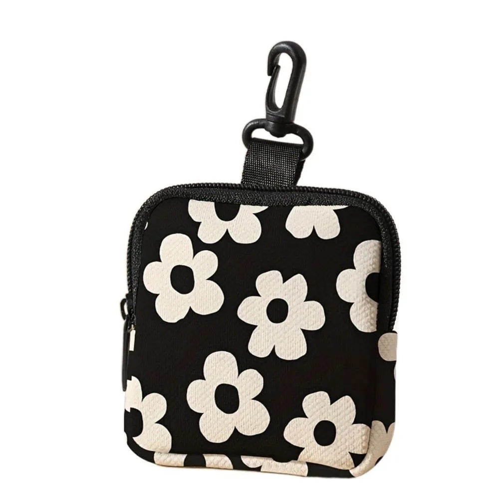 Trendy Mini Coin Purse – Cat & Dog Print Zipper Pouch