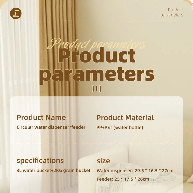 HOOPET Automatic Pet Feeder & Water Dispenser for Dogs & Cats