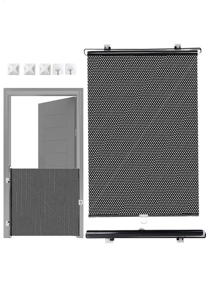 Retractable Indoor Pet Safety Gate for Dogs & Kittens – Mesh Blocking Fence