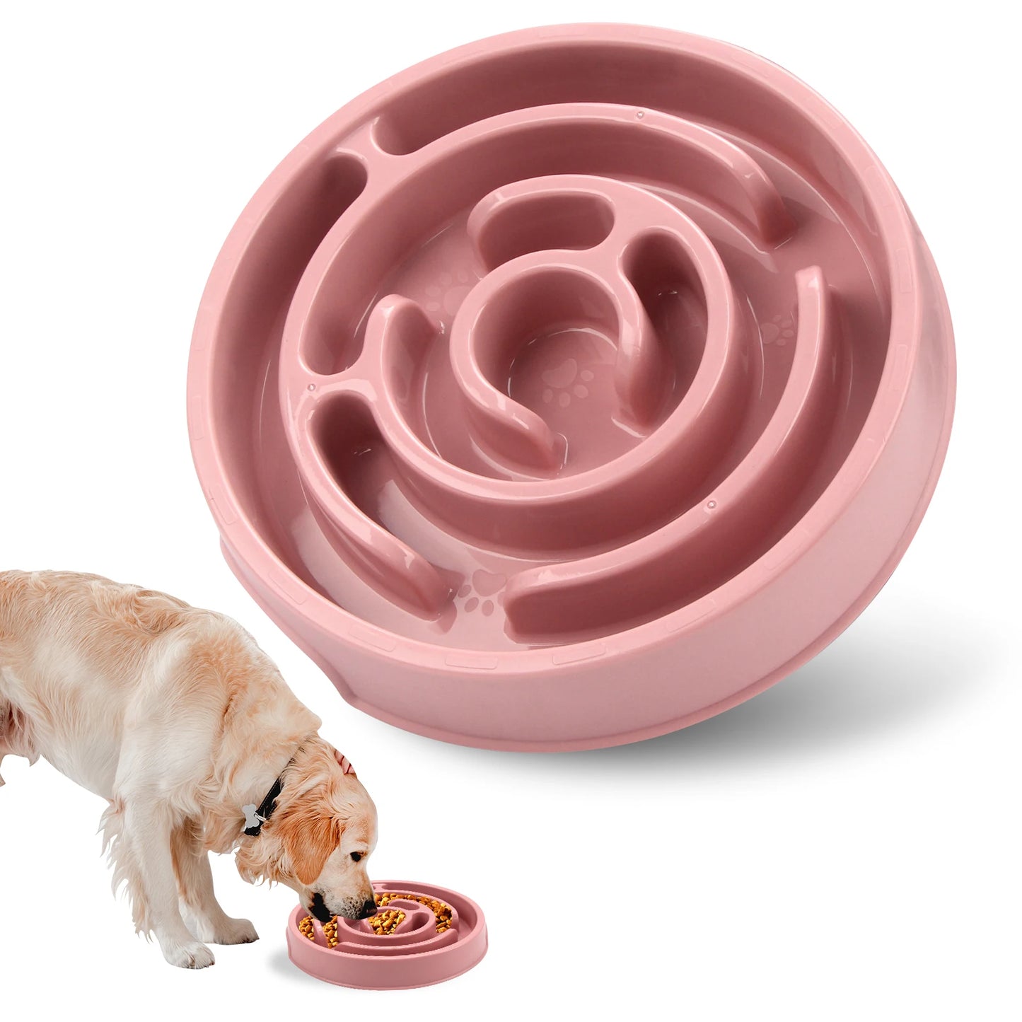 Maze Slow Feeder Pet Bowl with Non-Slip Base