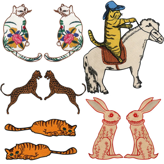 Cute Animal Embroidered Sew-On Patches