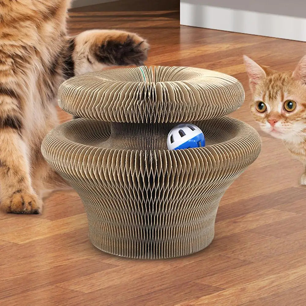 Kitty Curls Cat Toy – Interactive Scratch Pad & Resting Spot