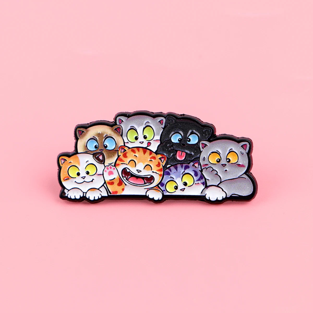 Cute Cat Lover Enamel Lapel Pins