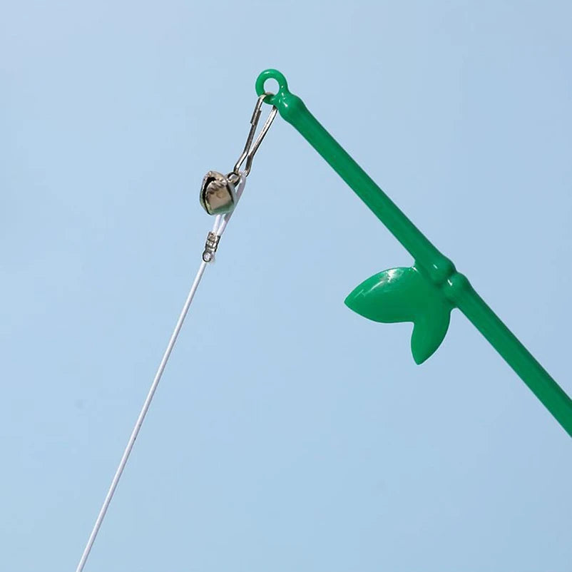 Interactive Cat Feather Wand Toy with Suction Cup & Replacement Feathers