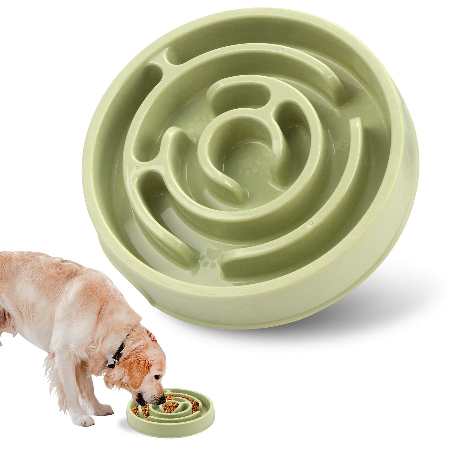 Maze Slow Feeder Pet Bowl with Non-Slip Base