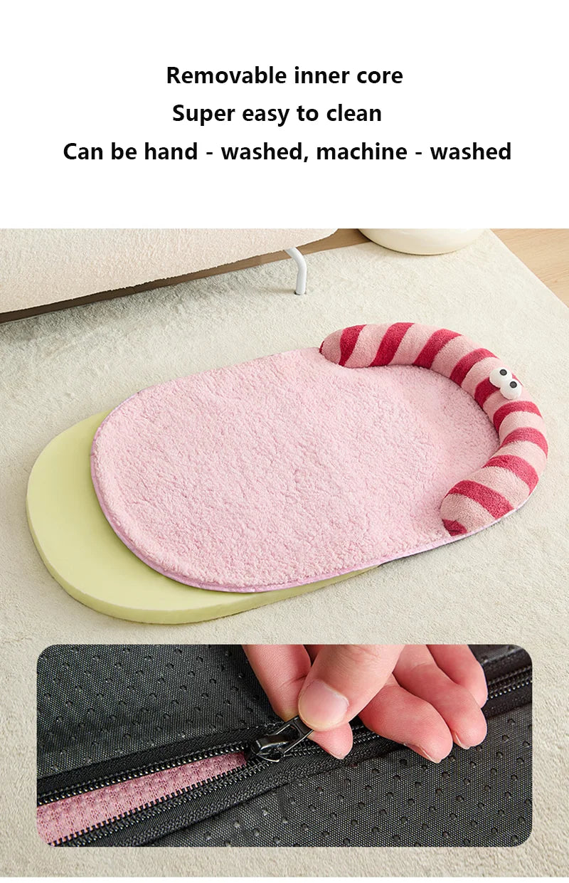 Soft Fleece Pet Bed Mat for Cats & Small Dogs